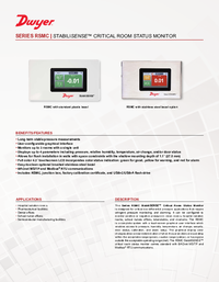 Thumbnail of document Data Sheet - RSMC Stabilisense Critical Room Status Monitor